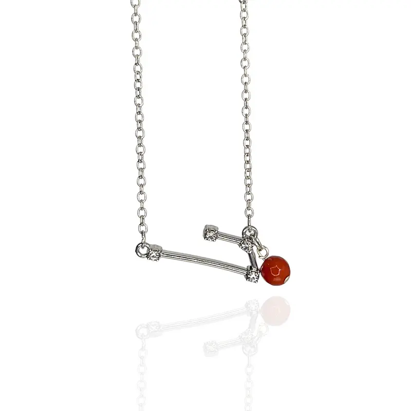 Collar Aries con Jaspe Rojo