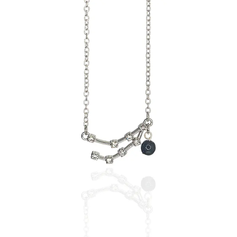 Collar Capricornio con Obsidiana