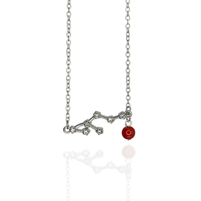 Collar Leo con Cornalina