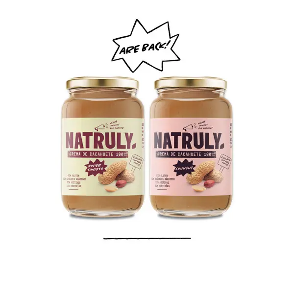 Crema de Cacahuete 100% Pack 2 texturas ¡Supersmooth & Crunchy! | 2 x 500g