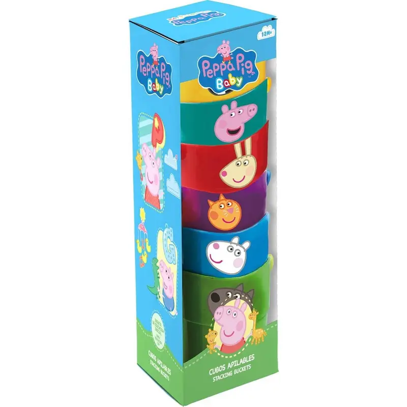 Cubos apilables infantiles PEPPA PIG - Ideales para bebés y niños
