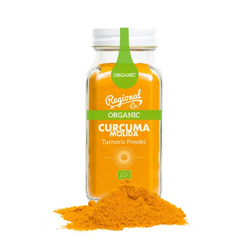 Cúrcuma Organica Molida En Tarro De Cristal 90g