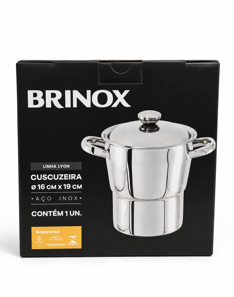 Cuscuzeira Lyon para indução n°16 Brinox
