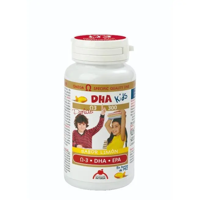 DHA KIDS SABOR LIMON 90 Perlas Masticables