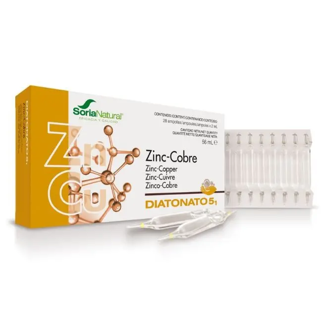 DIATONATO 5/1 ZINC/COBRE 28 Ampollas x 2 ml