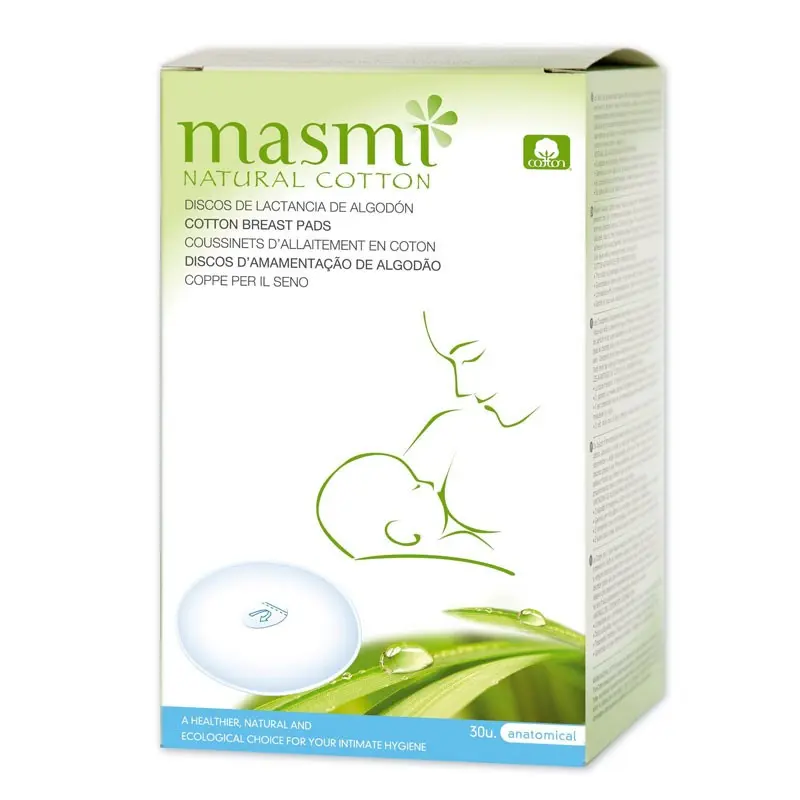 DISCOS LACTANCIA MASMI NATURAL COTTON 30U