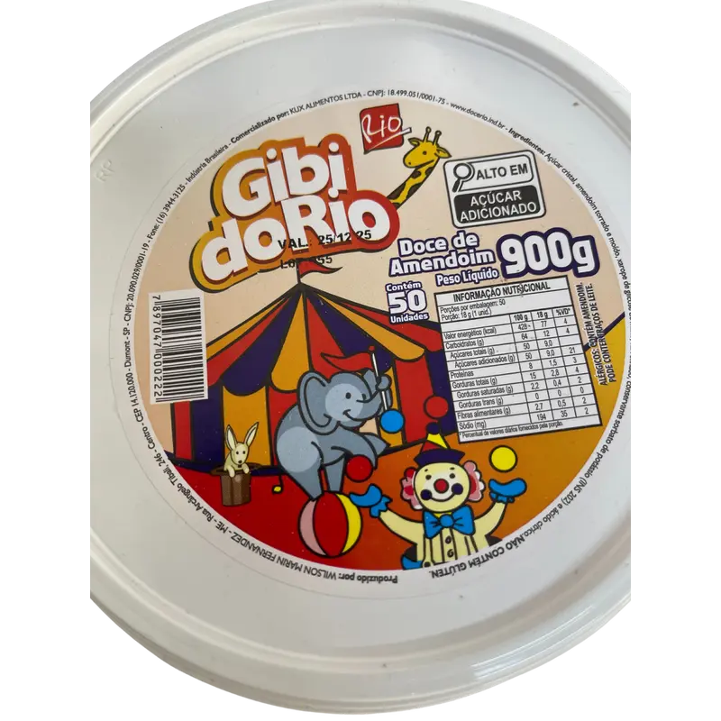Doce de amendoim Gibi 900gr Rio