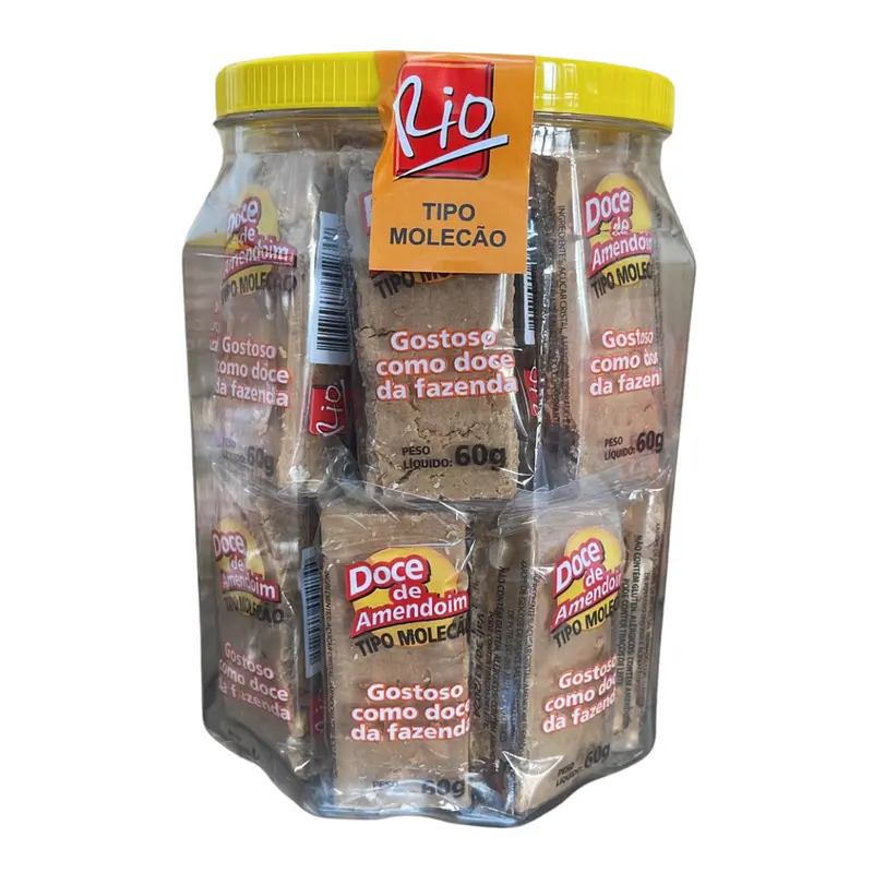 Doce de Amendoim Molecâo Moreninha Do Rio 20x60g 1,2kg