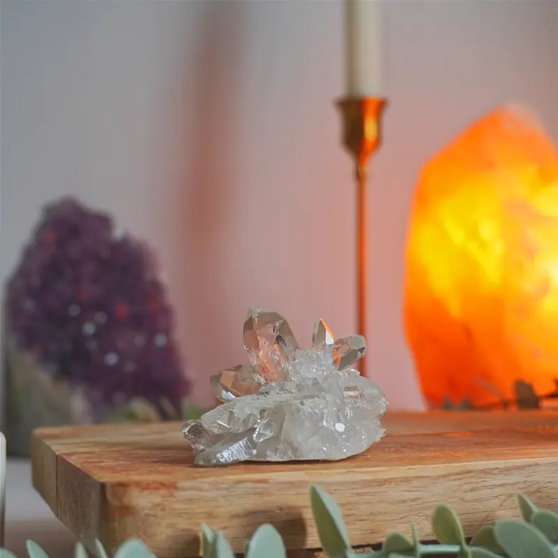 Drusa de Cuarzo Blanco | Limpieza energética y claridad