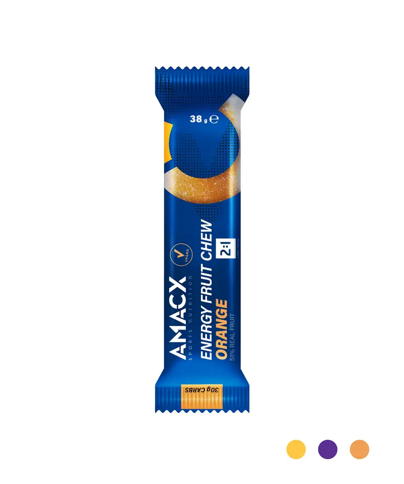 Energy Fruit Chew Naranja | 12 pack
