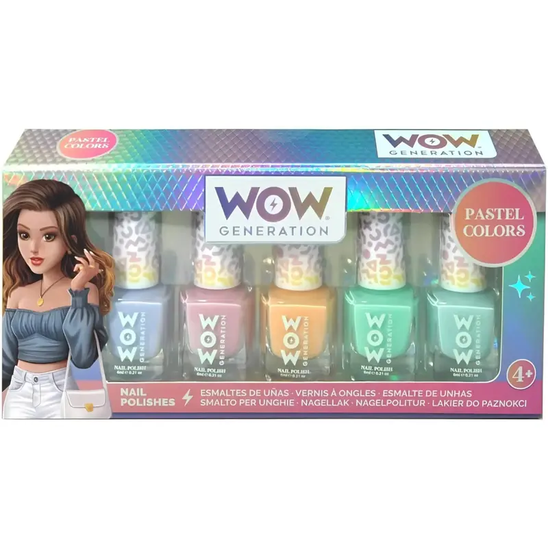 Esmalte de uñas pack de 5 WOW GENERATION colores pastel