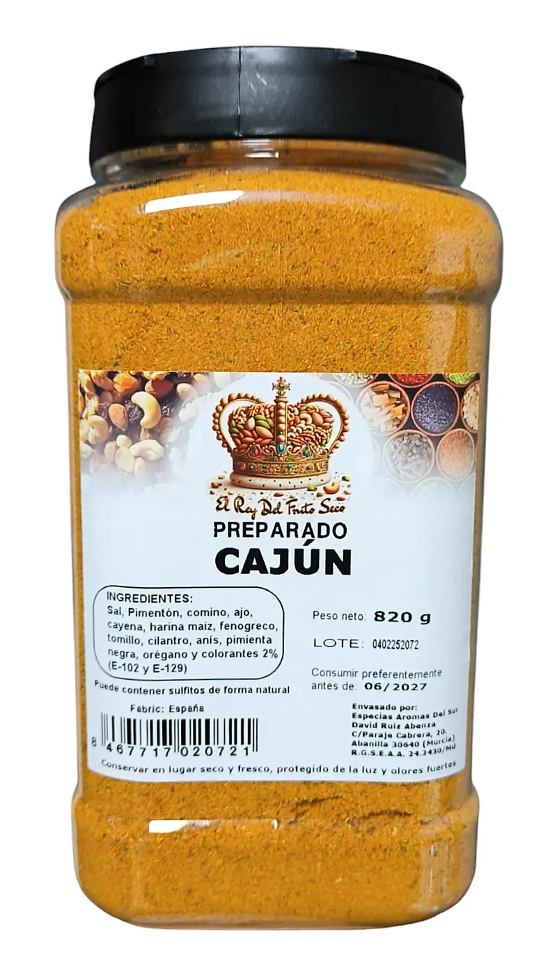 Especias Kajun 820 gr - Condimento para sazonar