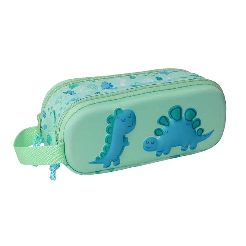 Estuche portatodo doble DINO 3D 21x6x8cm niño