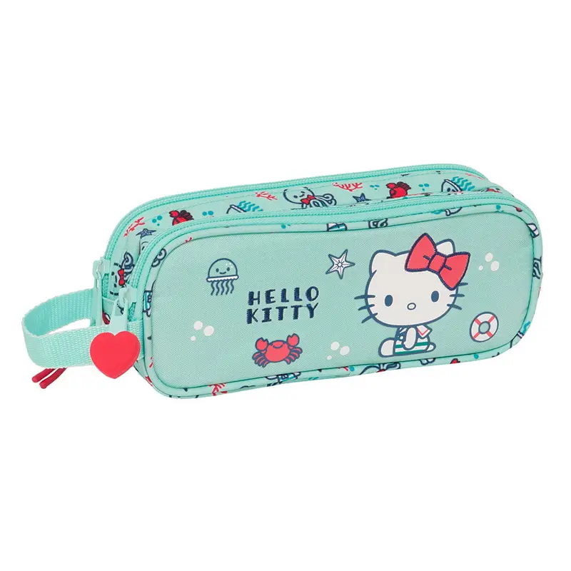 Estuche portatodo doble Hello Kitty "Sea Lovers" 21x6x8cm