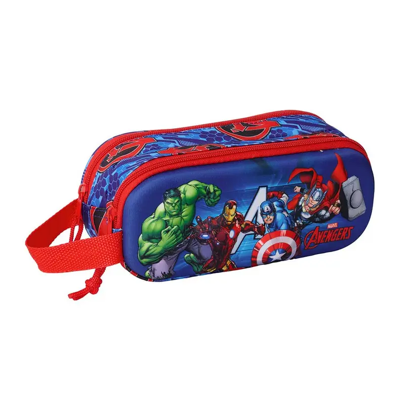 Estuche portatodo doble MARVEL AVENGERS 3D 21x6x8cm
