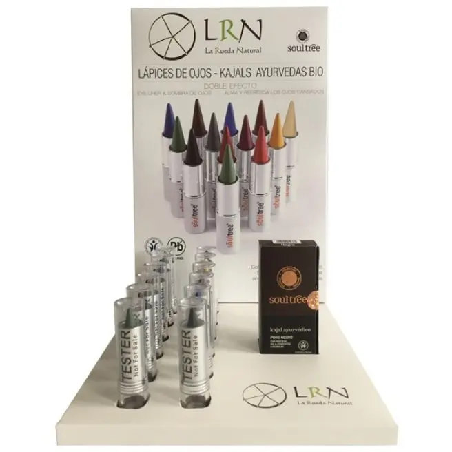 EXPOSITOR DE KAJALS 24 UDS+1 TESTER CADA COLOR