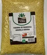 Farinha de Mandioca Tipo Puba amarela Grossa Ouro do norte 1kg