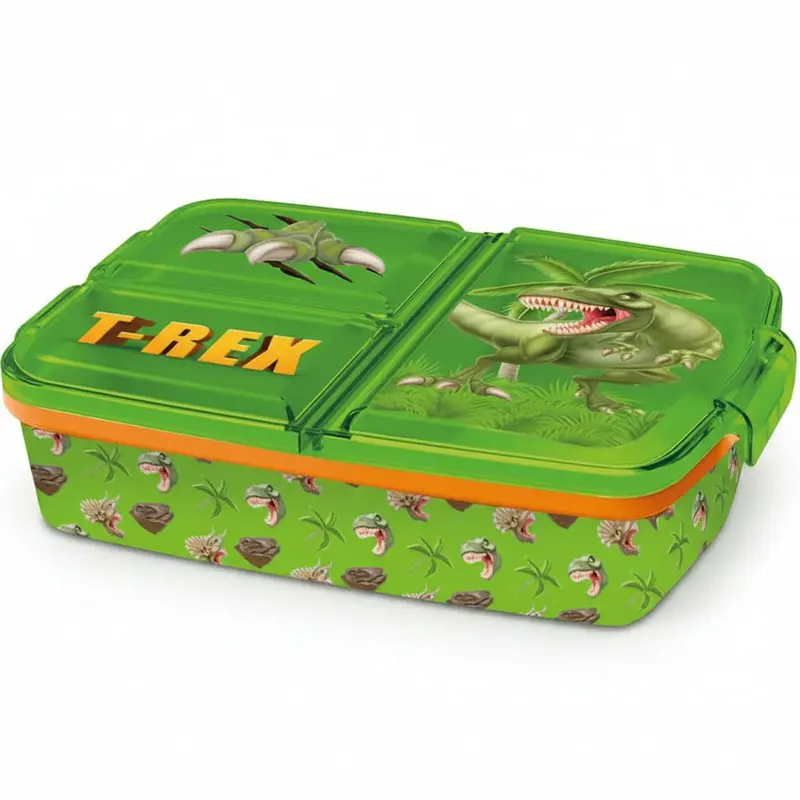 Fiambrera sandwichera tupper triple Dinosaurios T-Rex range