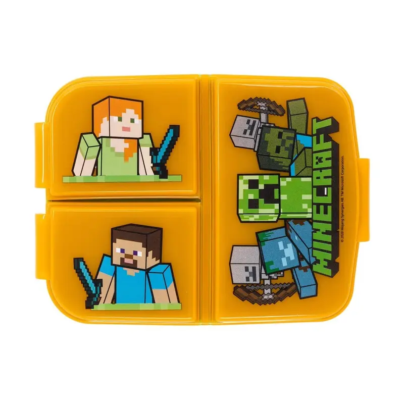 Fiambrera sandwichera tupper triple Minecraft