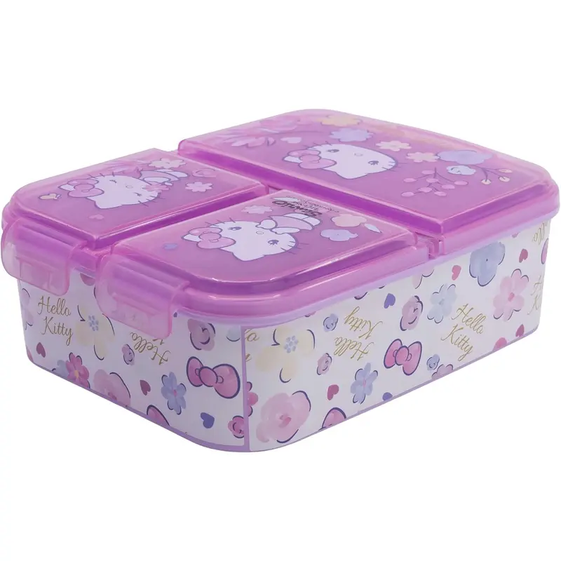 Fiambrera tupper triple HELLO KITTY Sanrio niño niña