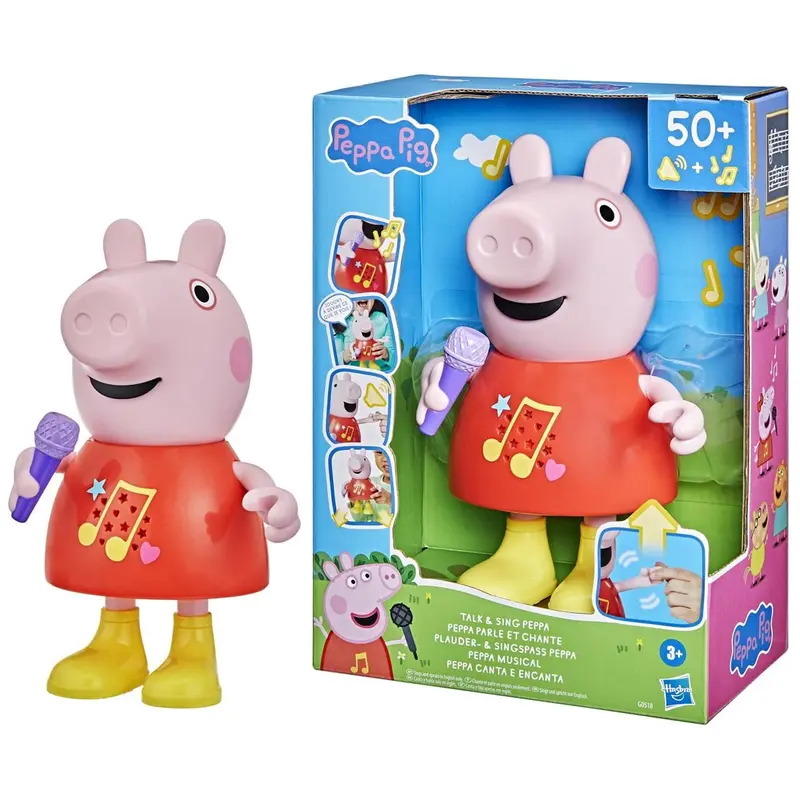 Figura Peppa Pig musical 25cms con 50 frases