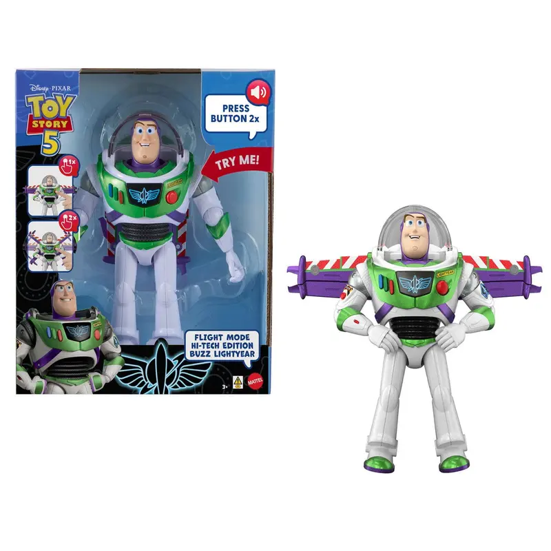 Figura Toy Story 5 Buzz Lightyear 30cm que corre y habla