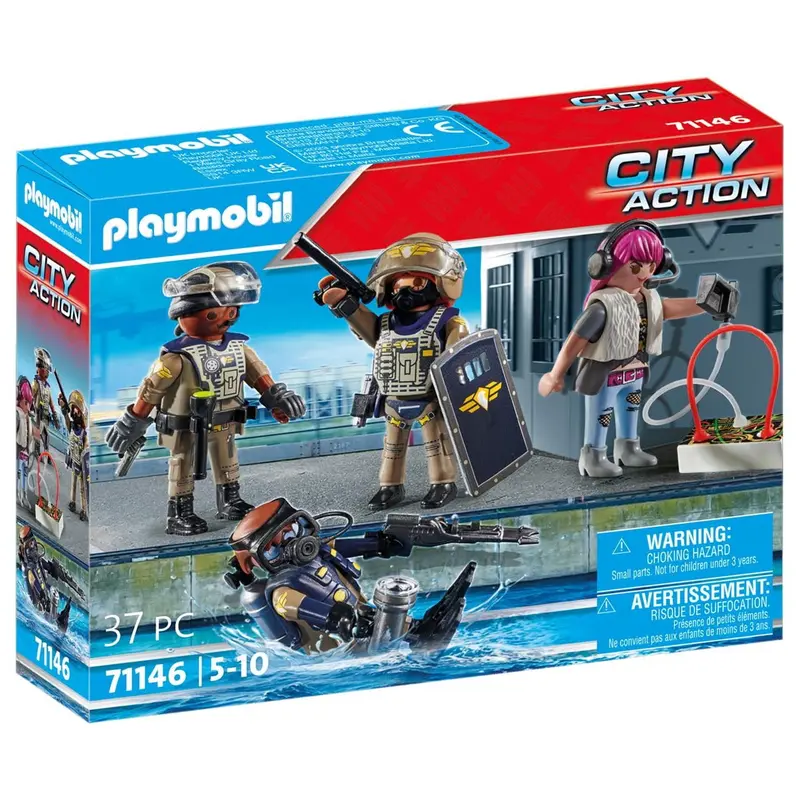 Figuras fuerzas especiales Playmobil City Action 71146