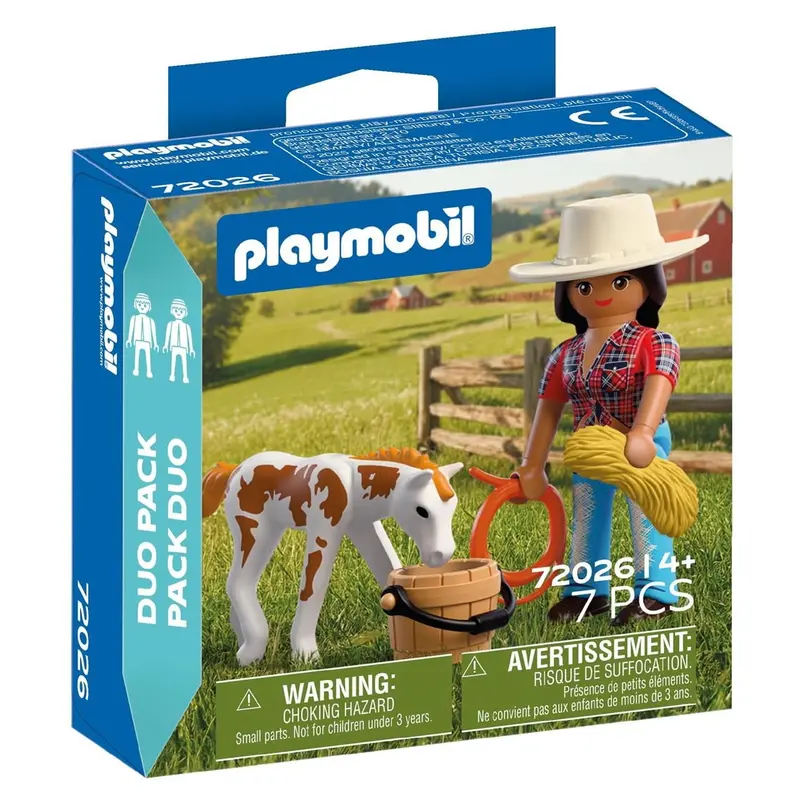 Figuras Playmobil pack Duo Jinete con caballo 72026