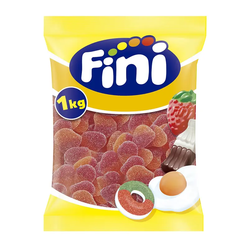Fini 1KG Corazón de Melocotón Sin Gluten - Gominolas