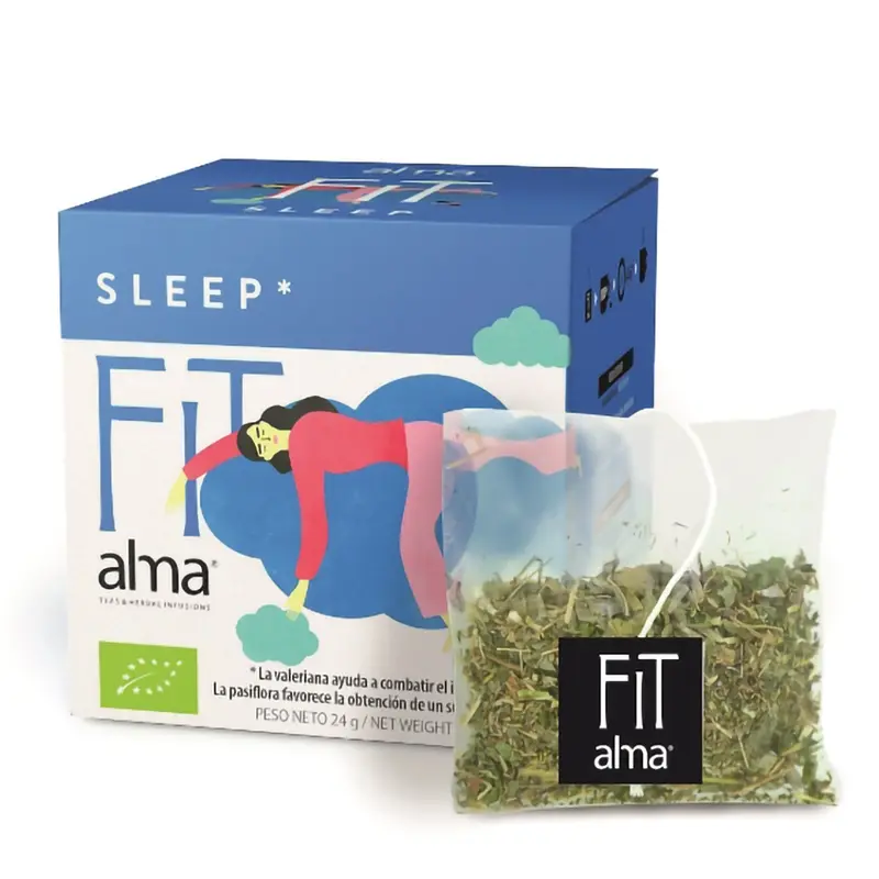 FIT Sleep Infusión Ecológica | Relajante y para Dormir Mejor | Pasiflora, Valeriana y Melisa