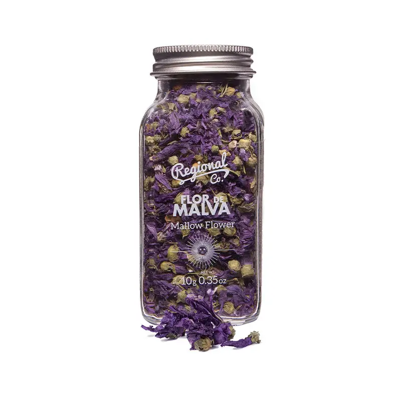 Flor De Malva En Tarro De Cristal 10g
