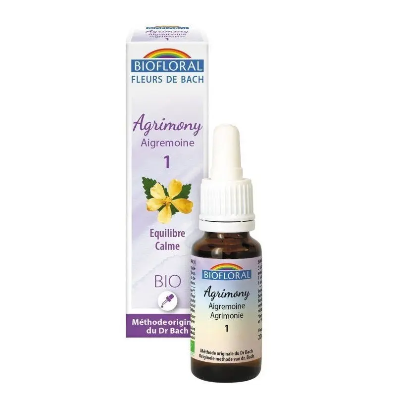 FLORES DE BACH 01 AGRIMONY AGRIMONIA BIO 9 G GRANU