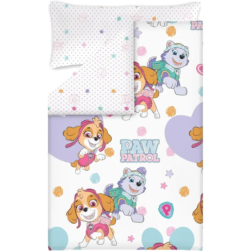 Funda nórdica patrulla canina cama 90 con 1 funda almohada skye y everest