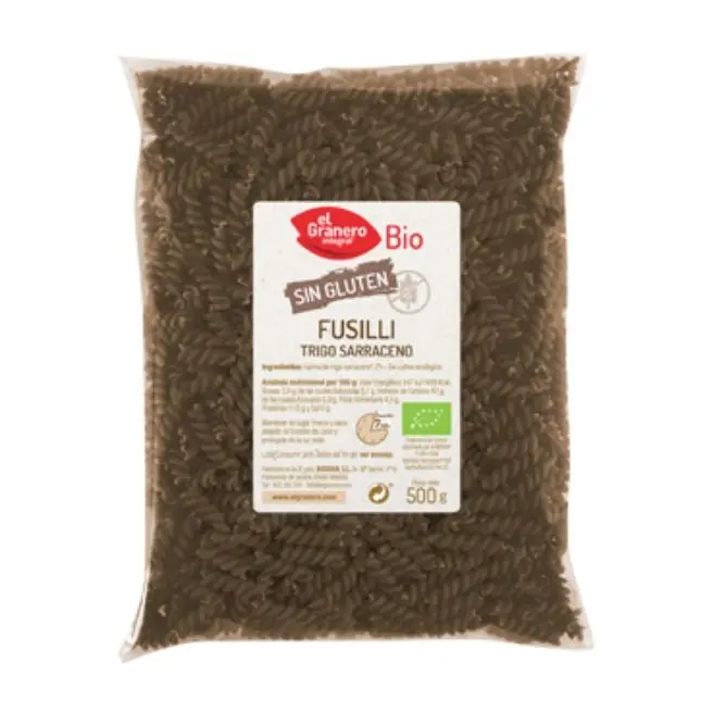 FUSILLI DE TRIGO SARRACENO BIO SGLUTEN 500 GRAMOS