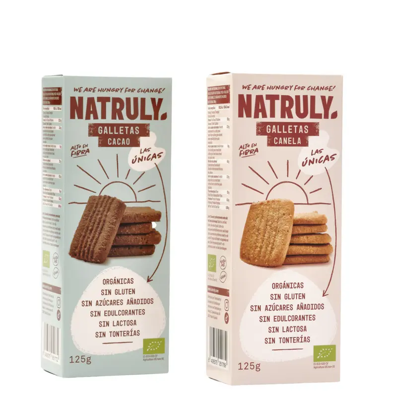 Galletas BIO - Pack Canela y Cacao | 2 x 125g