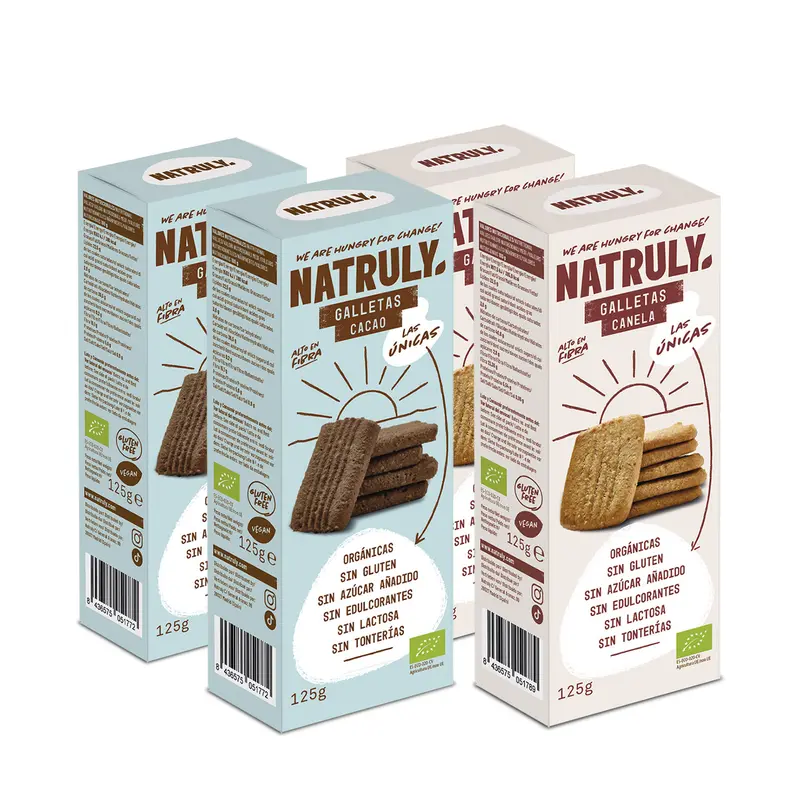 Galletas BIO - Pack Canela y Cacao | 4 x 125g