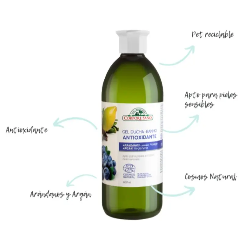 GEL DE BAÑO ANTIOXIDANTE 600 ml