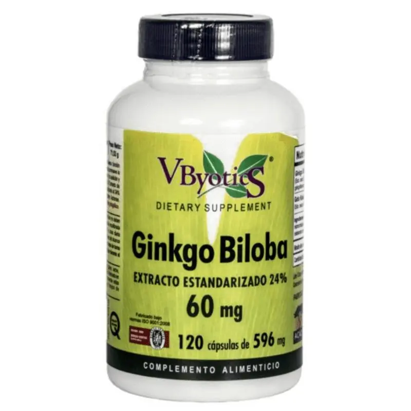 GINKGO BILOBA 60 mg 2416 60 Caps.