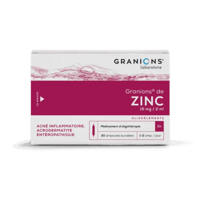 GRANIONS DE ZINC 30 ampollas 2 ml