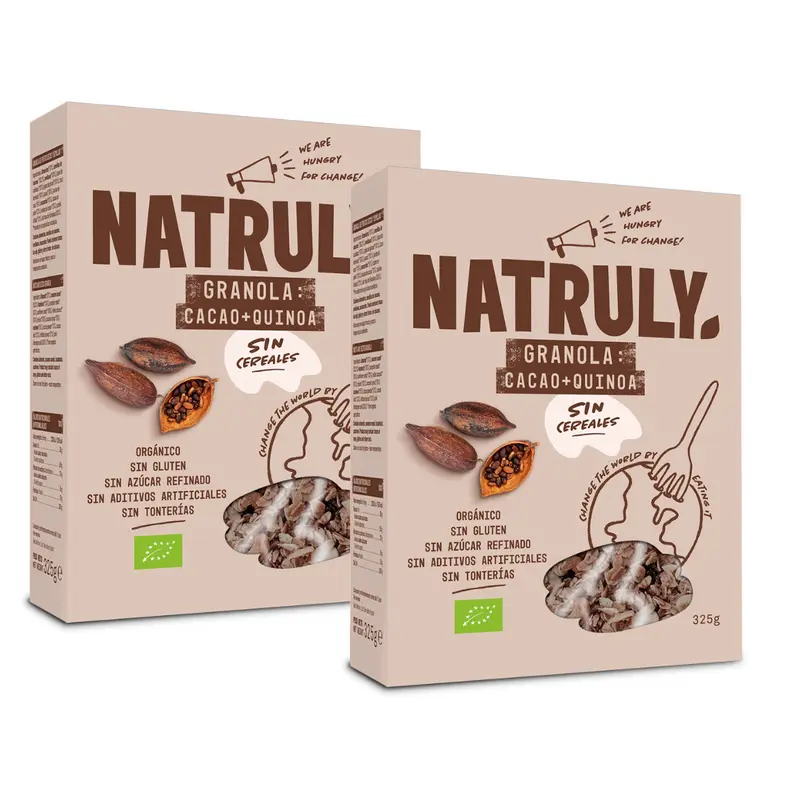Granola Cacao + Quinoa BIO Pack  | 2 x 325g