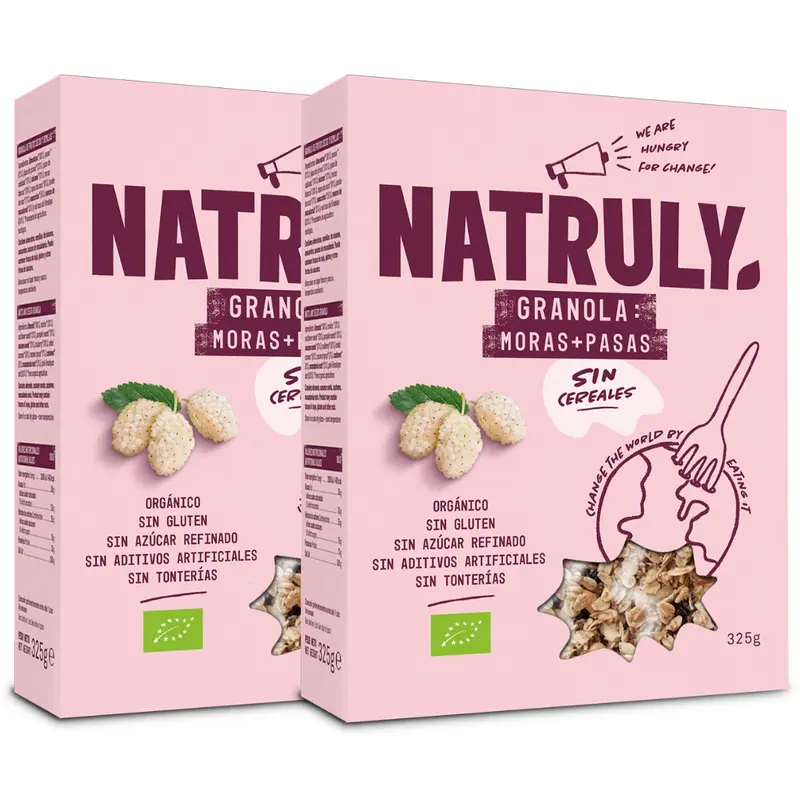 Granola Mora + Pasas BIO PACK MIX | 2 x 325g
