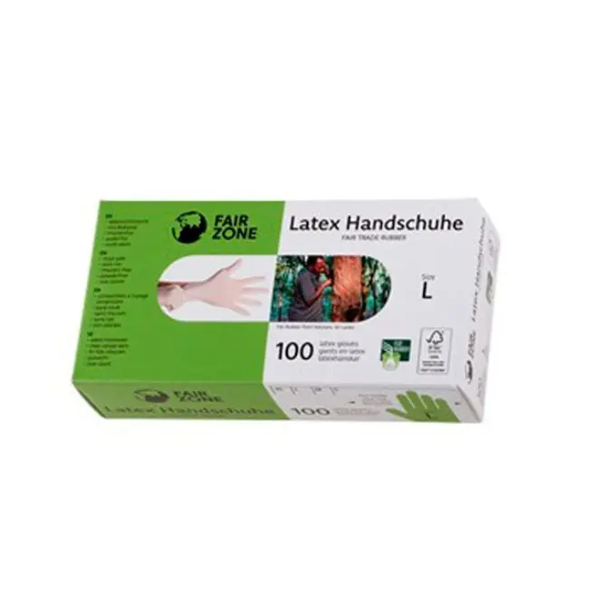 GUANTES DESECHABLES LATEX 100% NAT FSC TALLA L 100