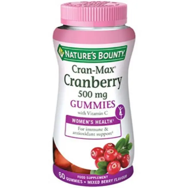 GUMMIES ARANDANO ROJO 500 mg CRAN-MAX CON VIT C 60