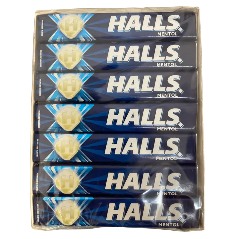 Halls mentol caja completa 21uni.