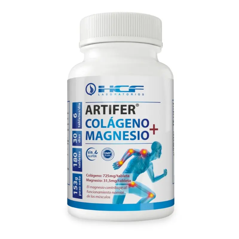 HCF COLAGENO+MAGNESIO 180 TABLETAS 800mg