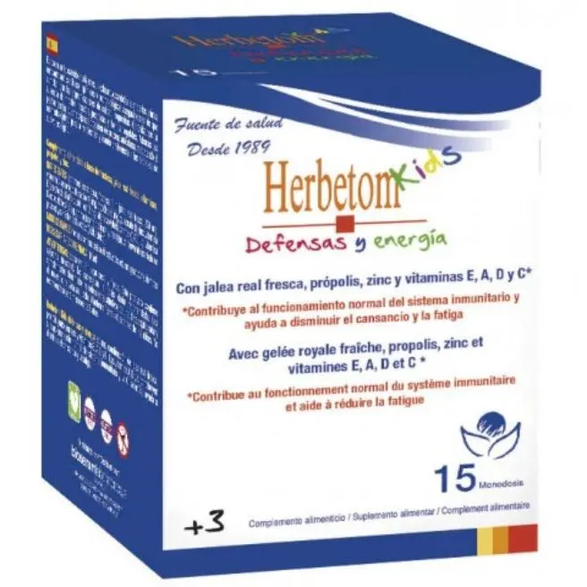 HERBETOM KIDS DEF. Y ENERGIA 15 Monod.