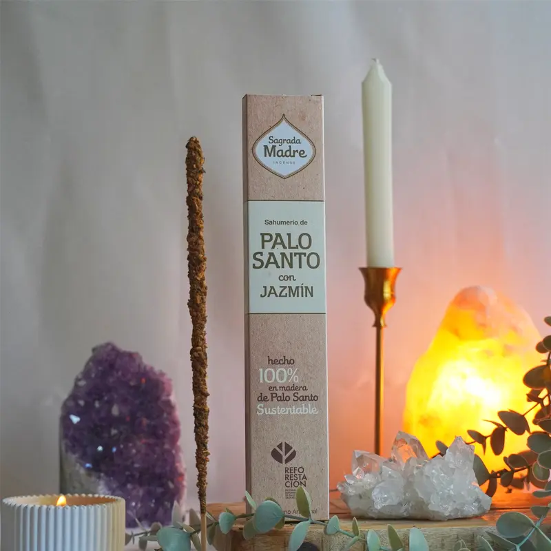 Incienso Palo Santo y Jazmín - Amor, inspiración y creatividad | Sagrada Madre