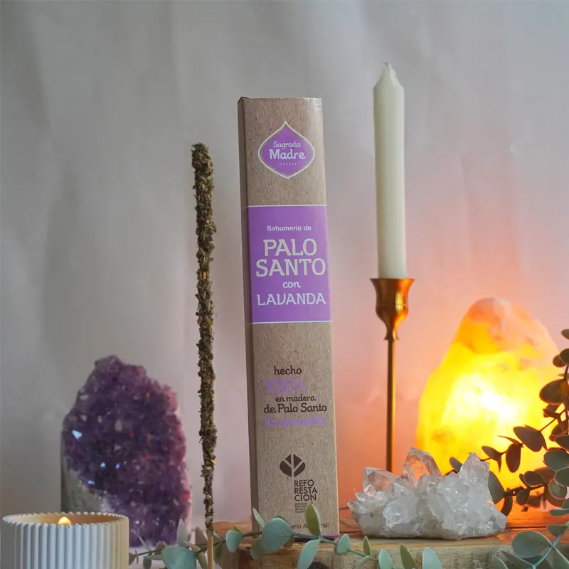 Incienso Palo Santo y Lavanda - Calma, amor propio y limpieza | Sagrada Madre