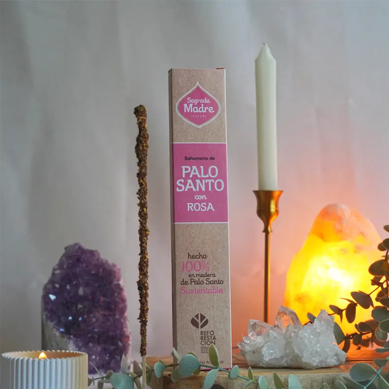 Incienso Palo Santo y Rosas - Amor puro, sanación y armonía | Sagrada Madre