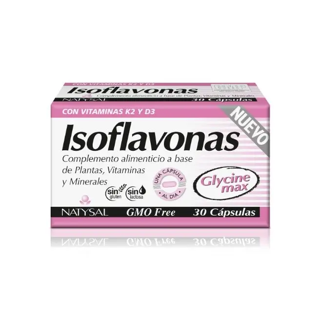 ISOFLAVONAS CON VITAMINAS K2 D3 NUEVO 30 CAP